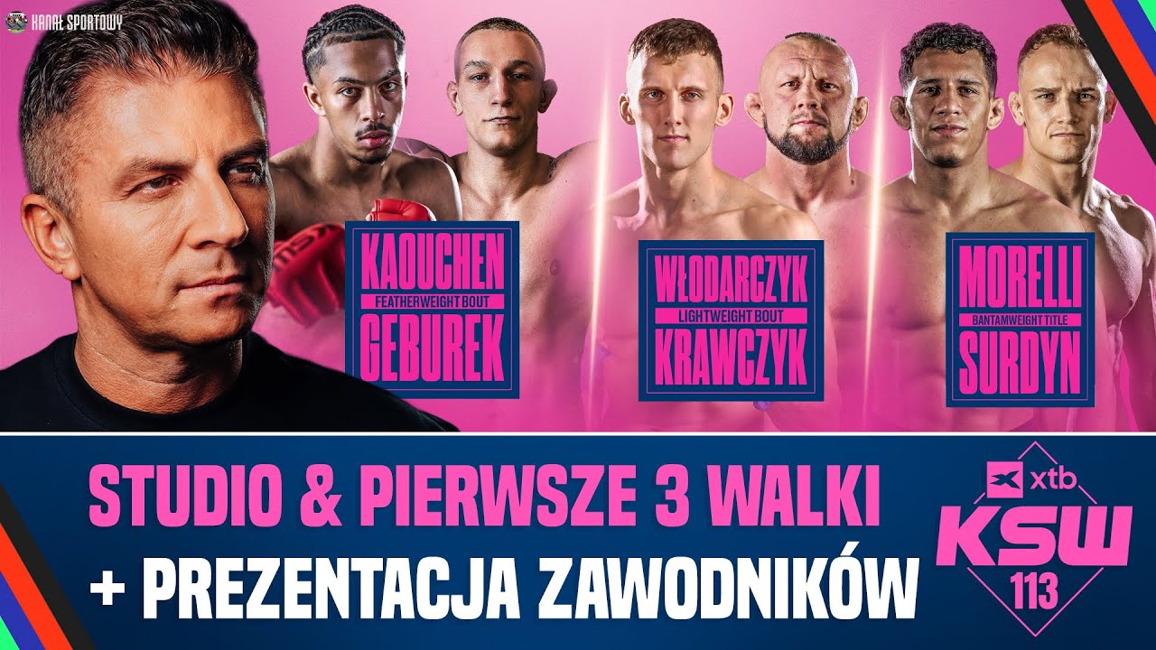 BOREK ZAPRASZA NA KSW 113 Ł&Oacute;DŹ: STUDIO, TRANSMISJA TRZECH WALK, PREZENTACJA ZAWODNIK&Oacute;W