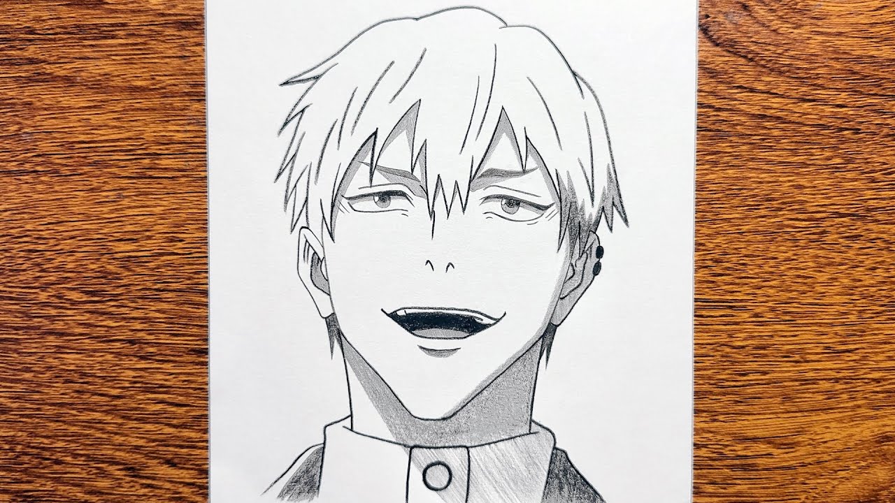 How to Draw Naoya Zenin (Jujutsu Kaisen) - Step by Step Tutorial | Anime Drawing Easy