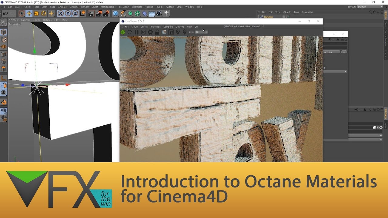 A Basic Introduction To Octane Materials for Cinema 4D
