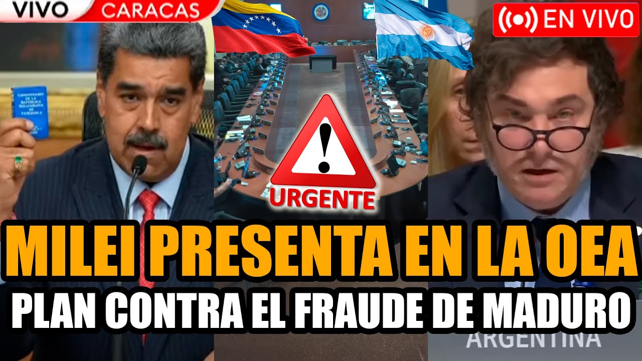 🔴URGENTE MILEI EN VIVO PRESENTA SU PLAN CONTRA EL FRAUDE DE MADURO EN LA OEA | FRAN FIJAP