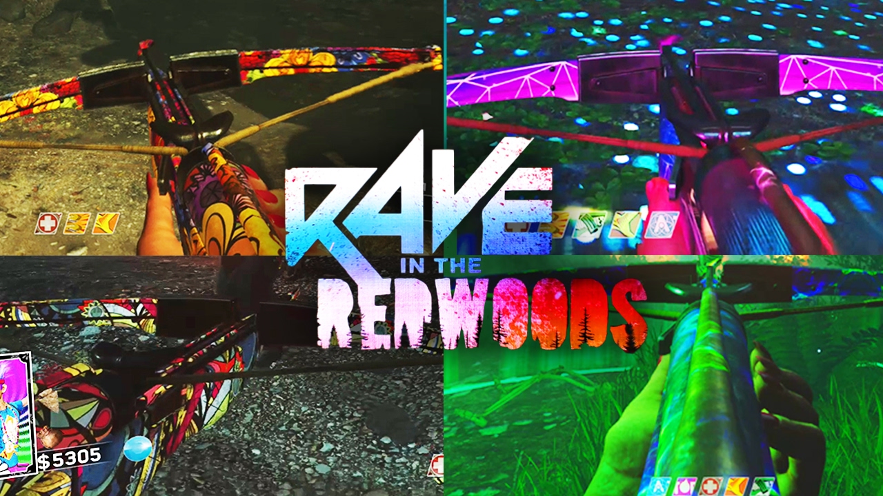 ULTIMATE UPGRADED BOWS EASTER EGG GUIDE! - RAVE IN THE REDWOODS EASTER EGG BOW UPGRADE! (IW Zombies)