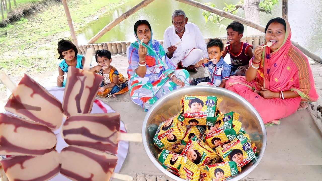 মাত্র 3টাকার বিস্কুট দিয়ে সুপার টেস্টি icecream রেসিপি || milky bar icecream recipe