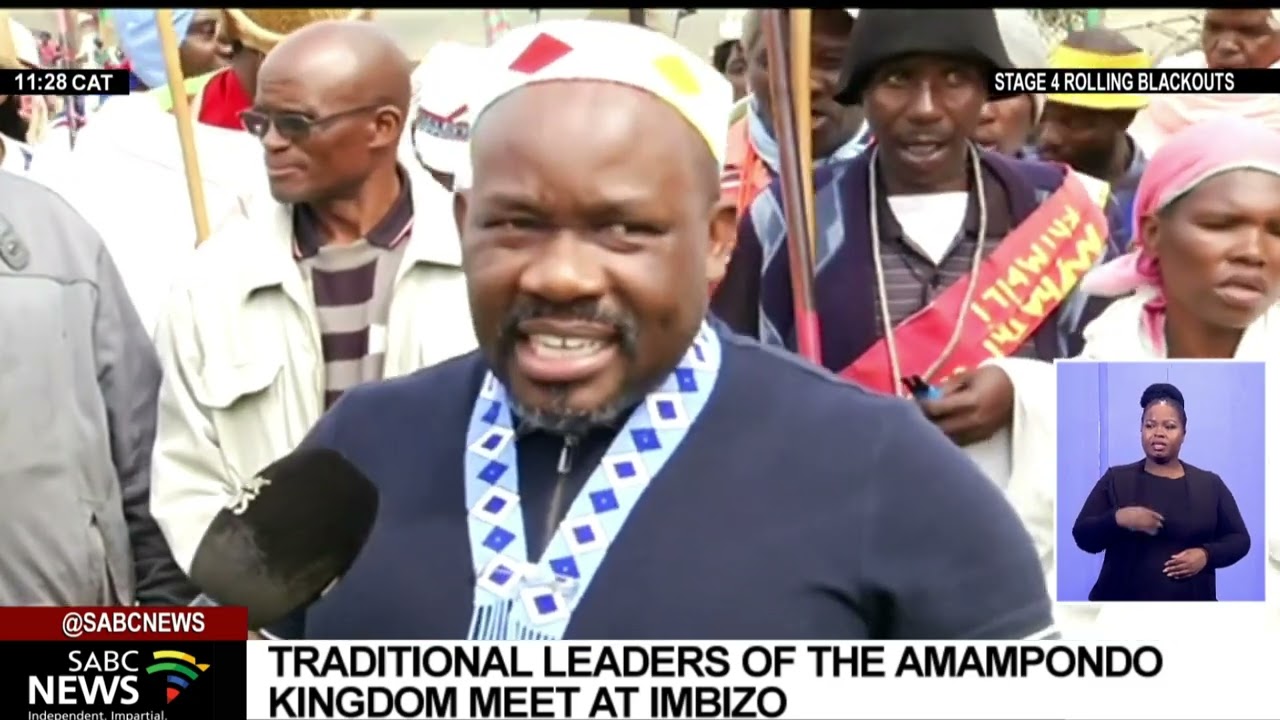 Traditional leaders of the amaMpondo Kingdom meet at Imbizo