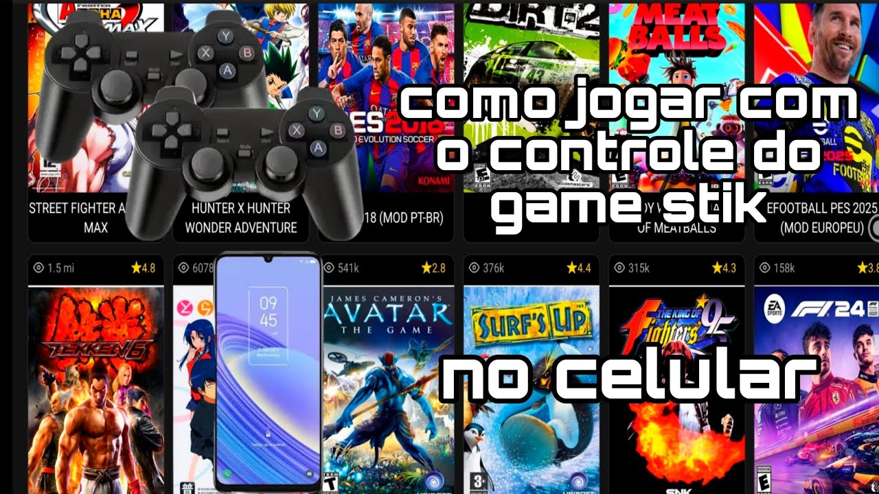 ! VAZOU! como jogar com o controle do game stick no celular, atualizado 2025