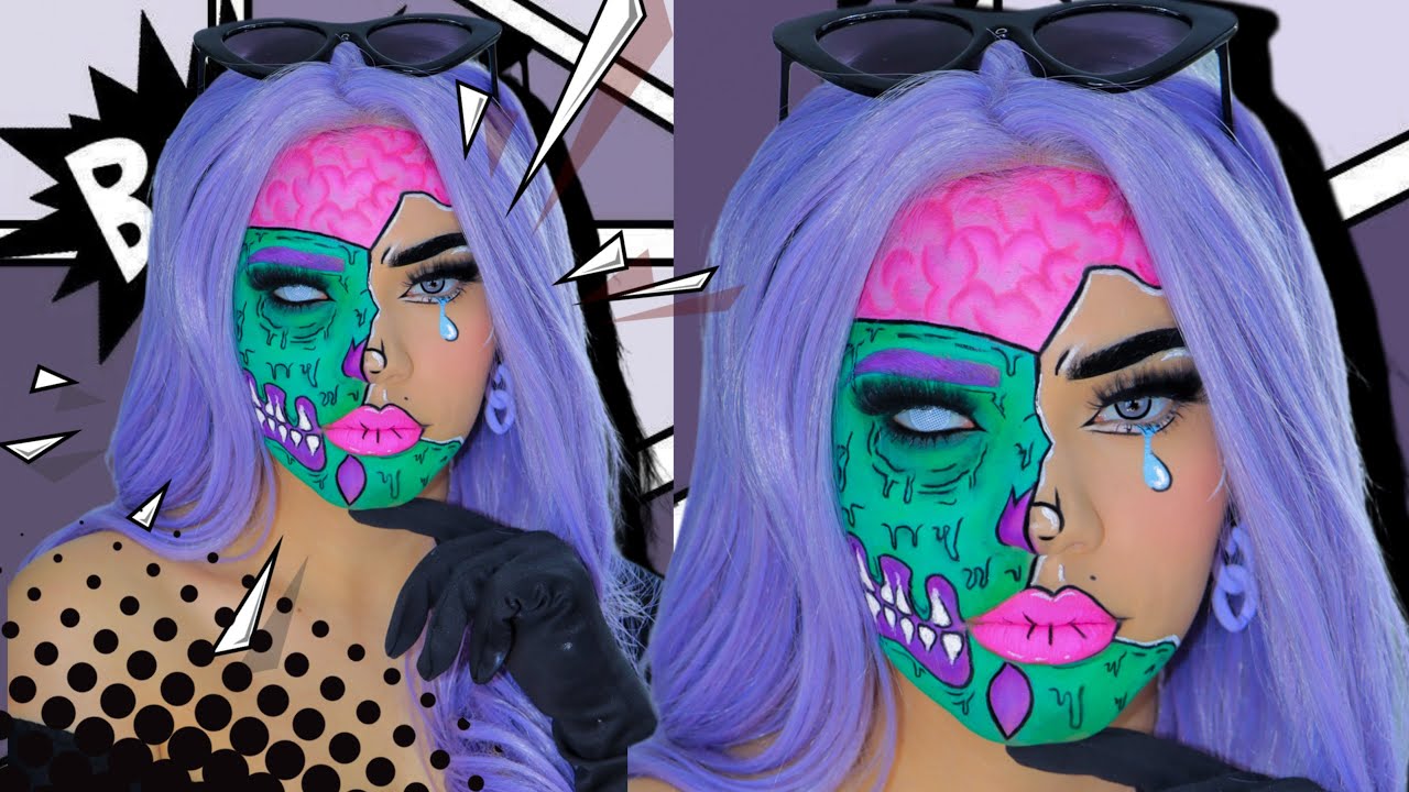 HALLOWEEN MAKEUP: ZOMBIE COMIC 🧟‍♀️