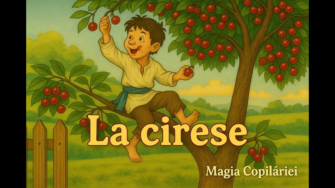 👉 La cireșe – Ion Creangă pentru copii-Pataniile lui Nică
