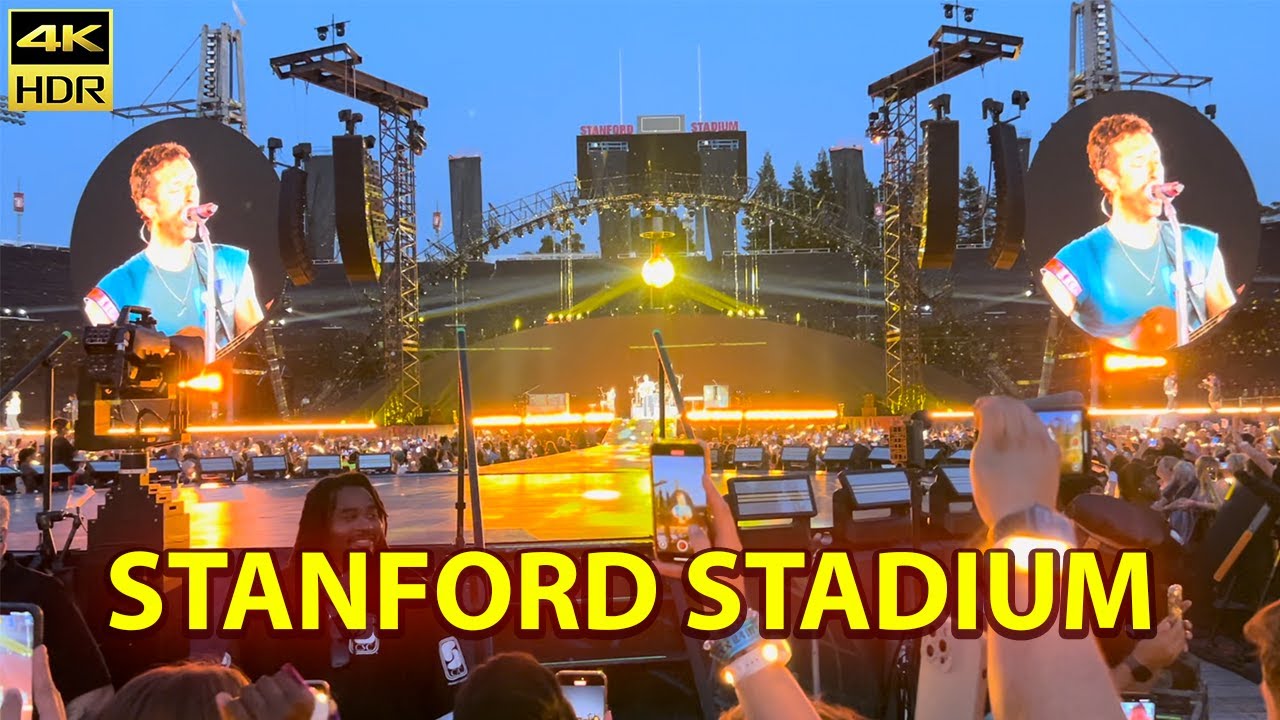 Coldplay – Music Of The Spheres in Stanford | Main Front Stage View | 4k60p HDR