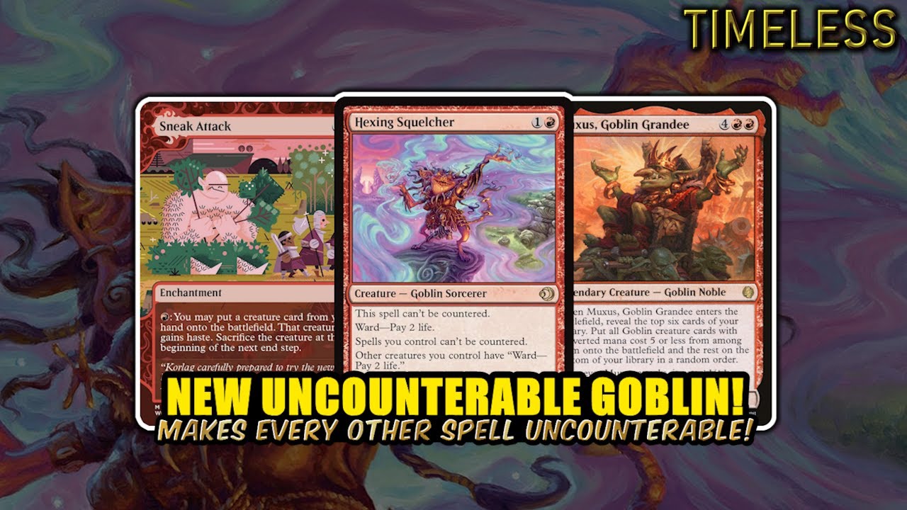 Sneaky Goblins Now With Uncounterable Sneak Attack! | Timeless BO3 | MTG Arena