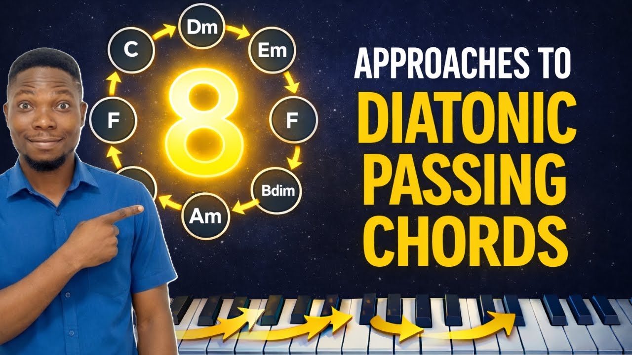 8 ДИАТОННЫХ ПОДХОДОВ К ПРОХОДЯЩЕМУ АККОРДУ #passingchords #diatonic