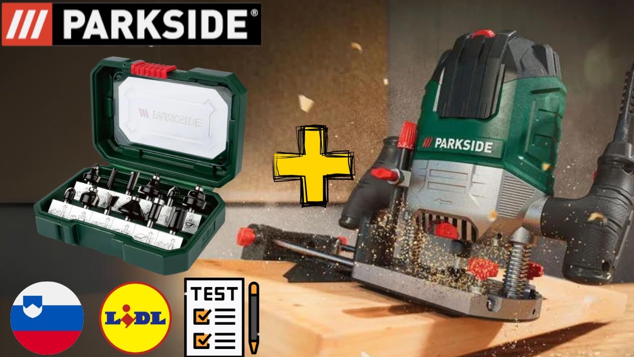 NADREZKAR Parkside POF 1200 D3 + PFB 12 A1 SLOVENIJA SLOVENE LIDL