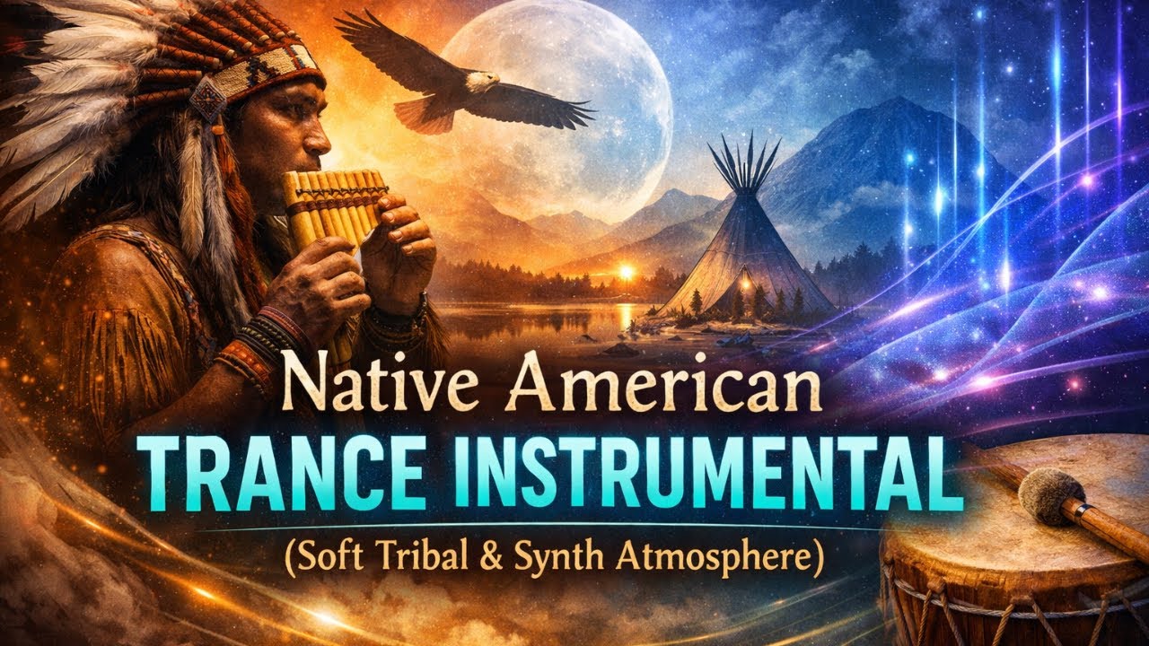 Native American Trance Instrumental (Soft Tribal & Synth Atmosphere)