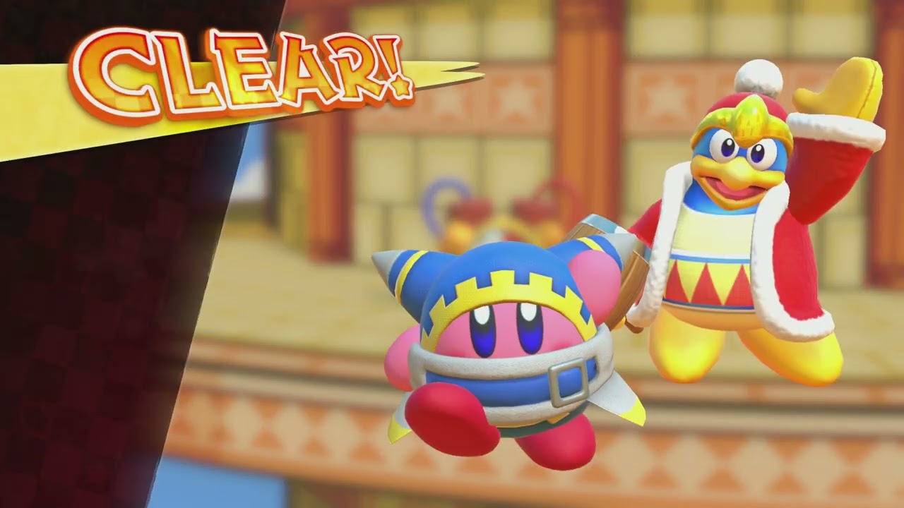 Kirby Fighters 2 - 100% - 2 Player - Story Mode - Final Chapter - Beam + King Dedede