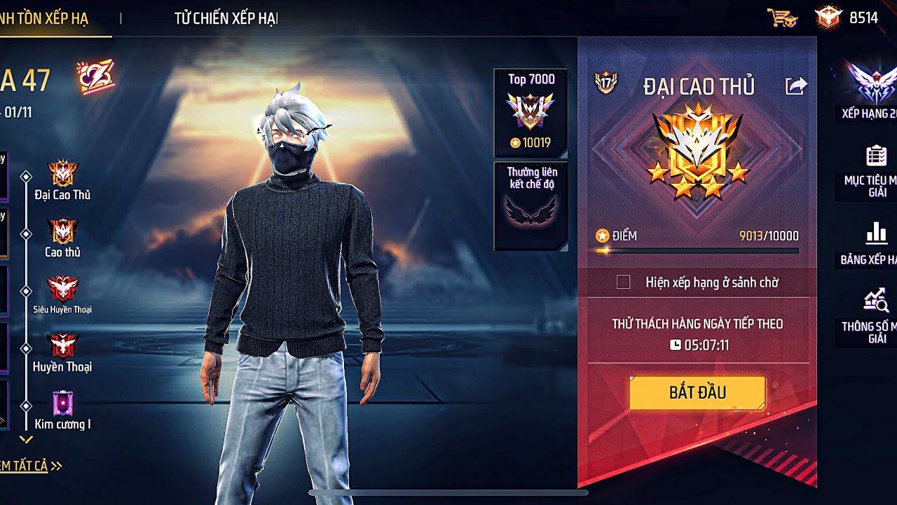 [Free Fire] Journey to Rank Grandmaster 4 ⭐️ Survival | Tuna