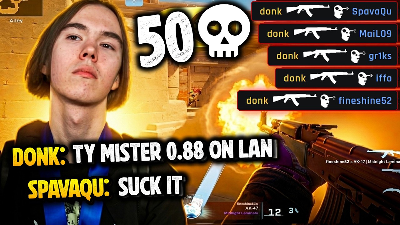 Donk 50 kills vs Hatters #1 FACEIT
