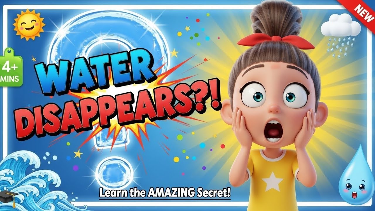 What Happens to Water When It Disappears? | Educational Story for Kids | Learn Science Through Fun!