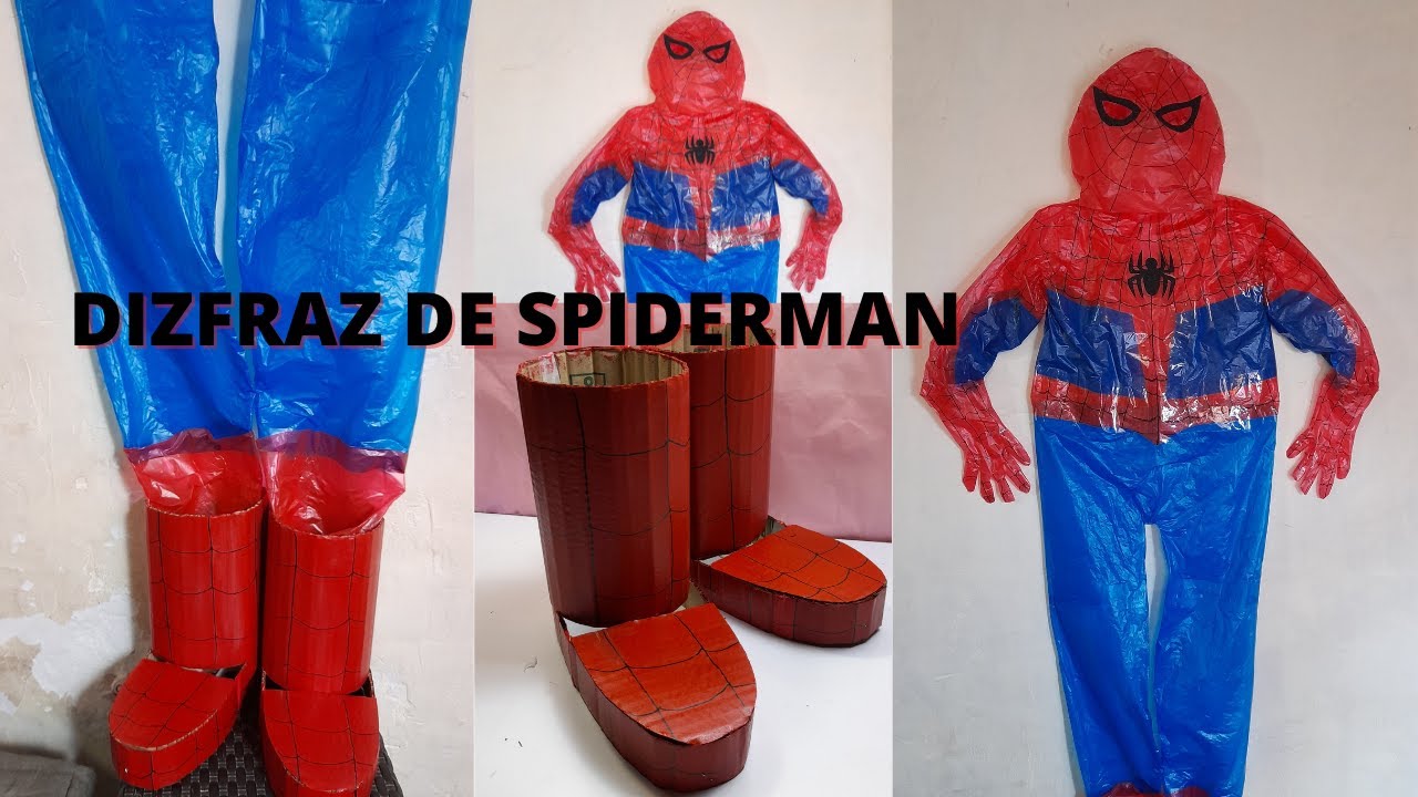 Disfraz de Spiderman con reciclaje ♻🤩MVRC♻