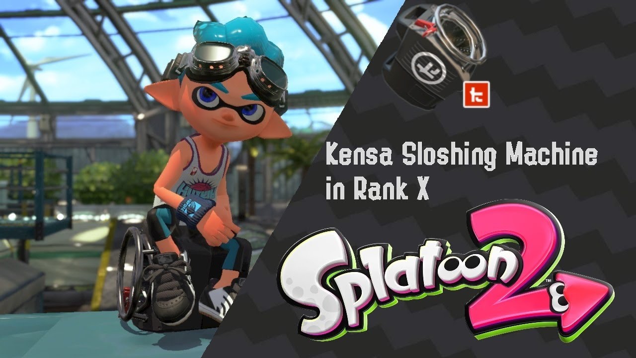 First Time Using Kensa Sloshing Machine in Rank X - Splatoon 2 Gameplay