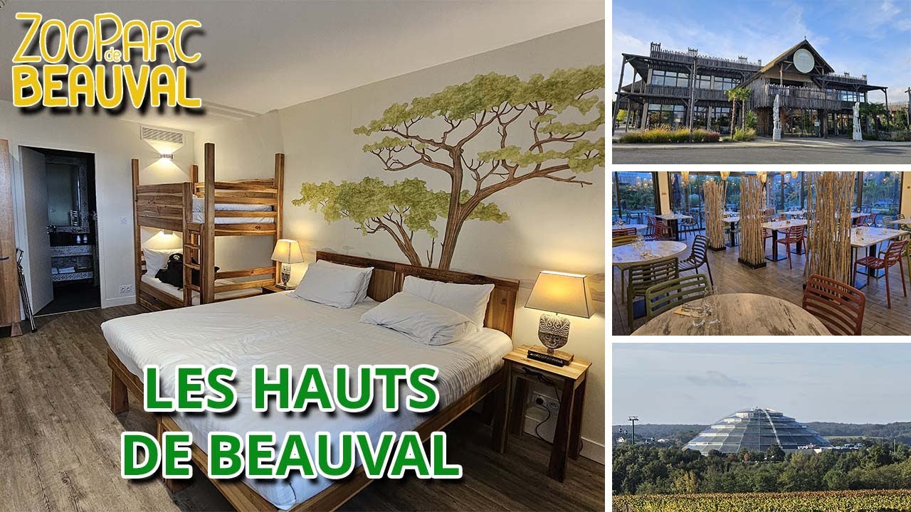 HOTEL LES HAUTS DE BEAUVAL - chambre et restaurant le Masai Mara ZOO DE BEAUVAL
