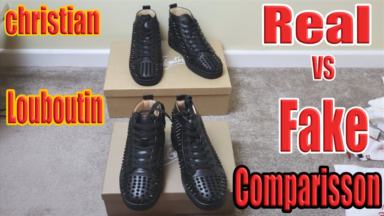 Christian Louboutin Real vs Fake comparison ( link in description)