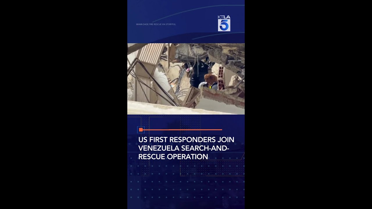 US first responders join Venezuela search-and-rescue operation