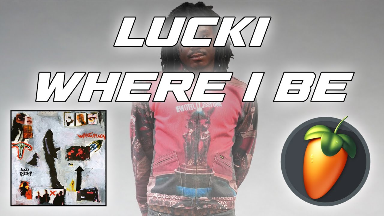 How LUCKI - WHERE I BE was produced by F1LTHY