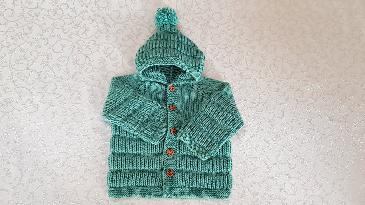 Selanik Deseni ile Kapüşonlu Hırka 2. Bölüm