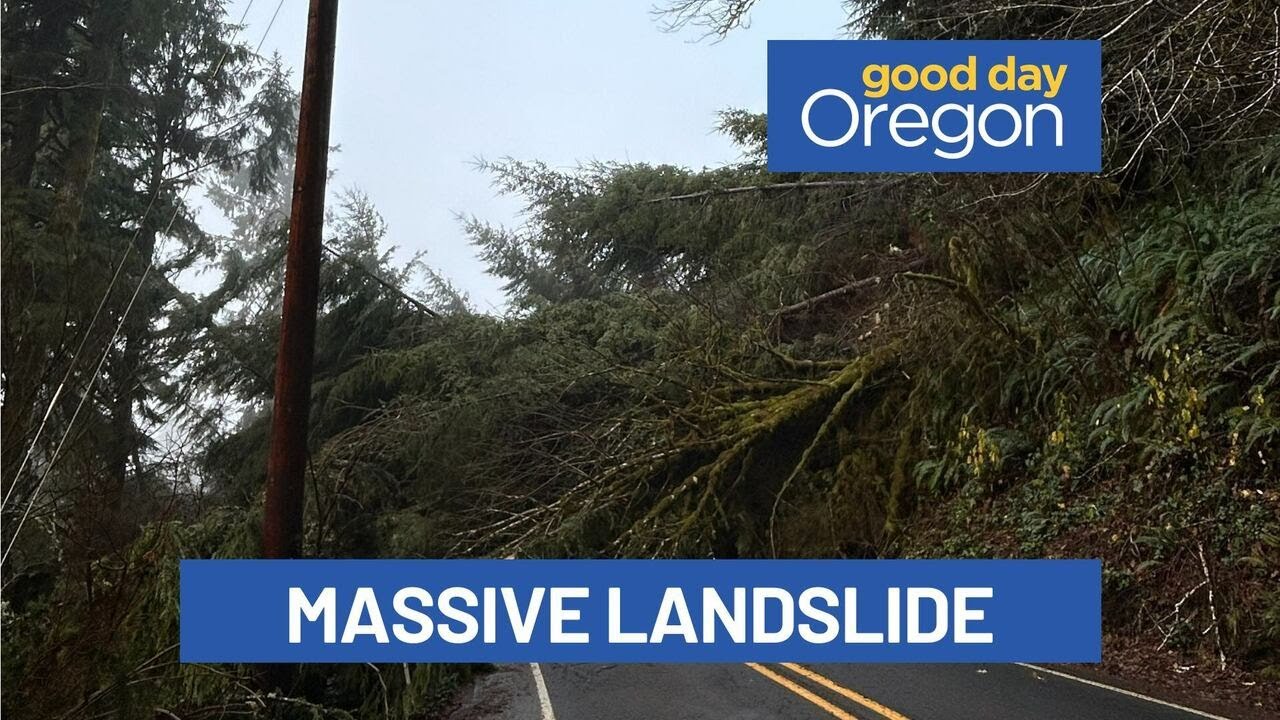 &lsquo;Massive&rsquo; landslide closes coastal highway near Siletz