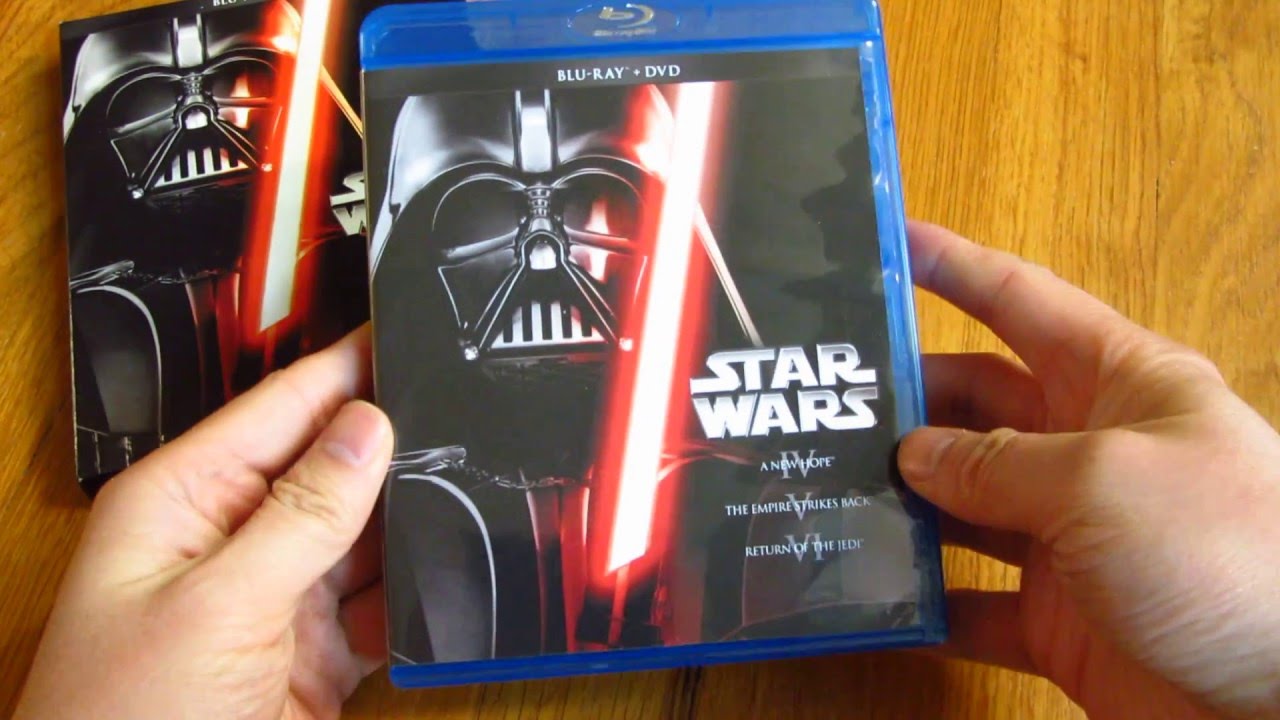 Star Wars Blu-Ray DVD Set Unboxing Original Trilogy