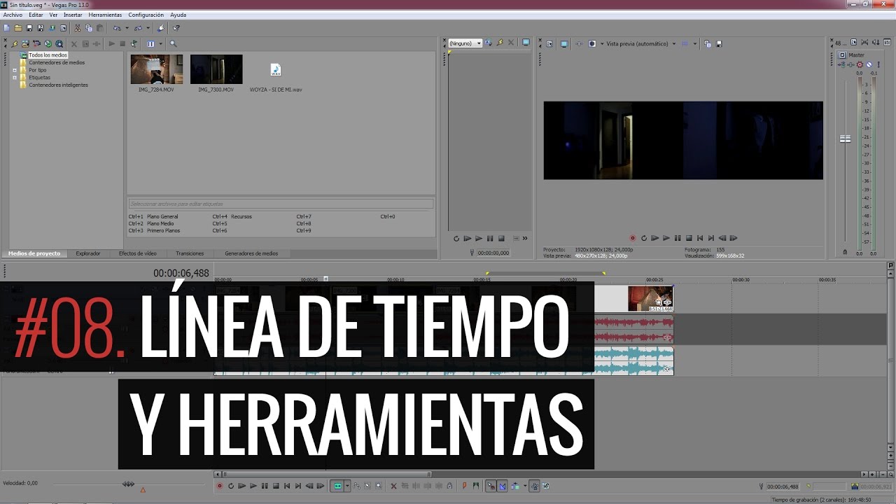 SONY VEGAS PRO 13 #08 Línea de tiempo y herramientas (Tutorial)