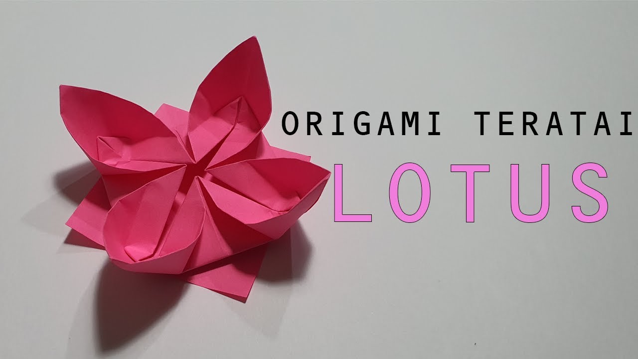 How to Make Origami Lotus Flower Easy Step by Step | Origami Bunga Teratai
