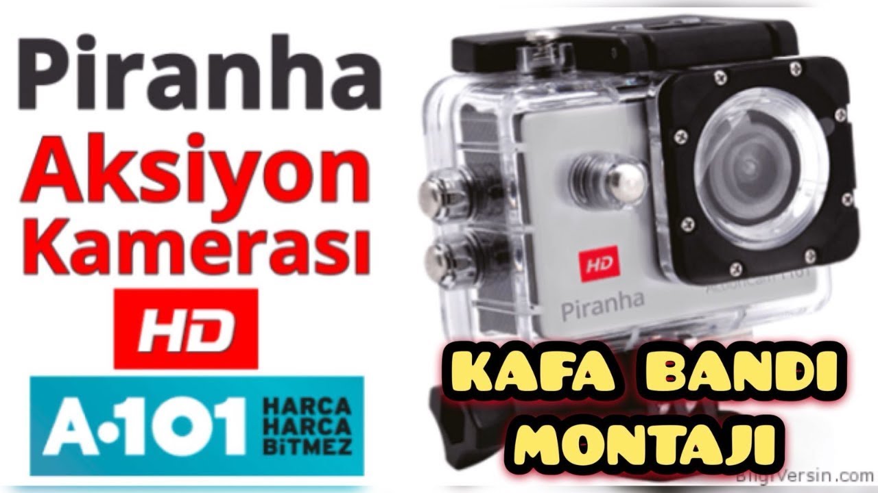 Piranha Aksiyon Kamerası 1125 A101- Kafa Bandı Nasıl Takılır ?