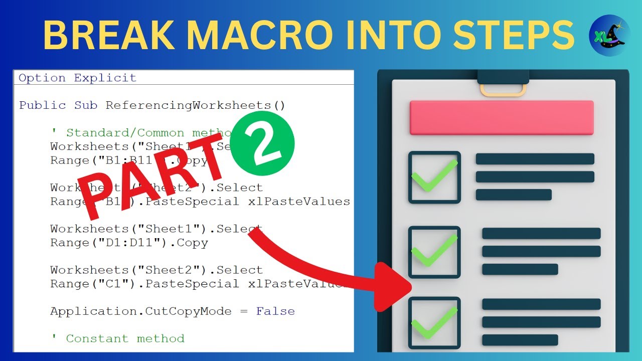 Break Down Your Macro Into Steps - Pt2: Coding