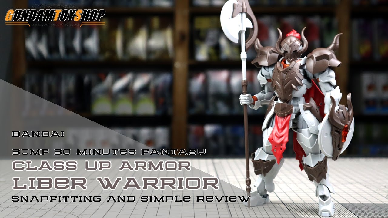 Bandai 30MF 30 Minutes Fantasy Liber Warrior [Class Up Armor] Sample Build Snapfit and Simple Review