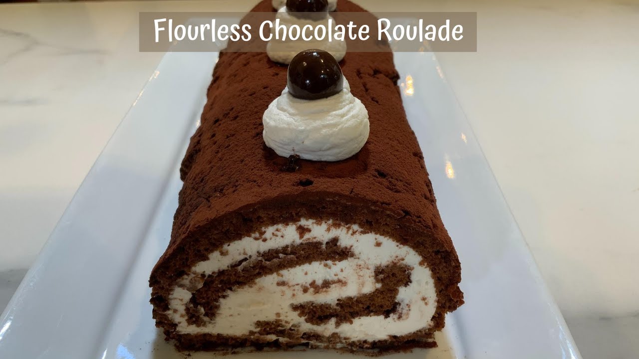 FLOURLESS Chocolate Swiss Roll/ Roulade