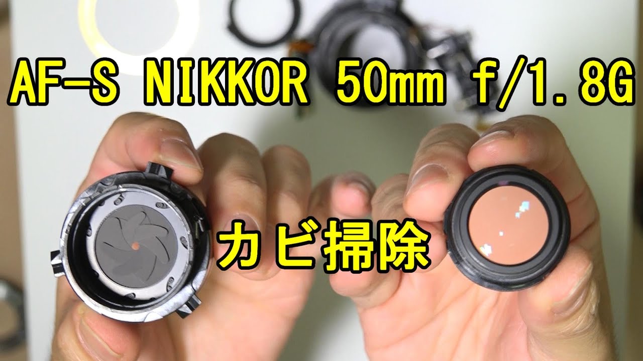 【カビ】Nikon AF-S NIKKOR 50mm f/1.8G分解してクリーニング
