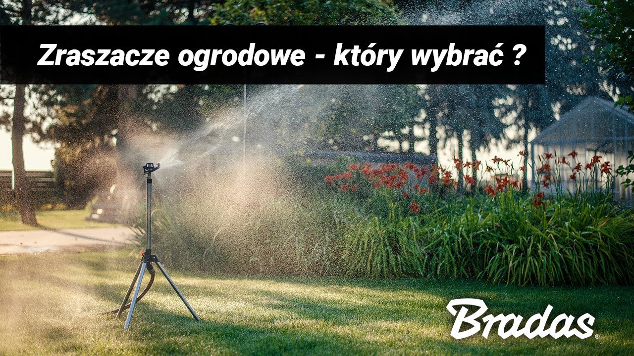 Zraszacze ogrodowe - statyczny, pulsacyjny, wahadłowy.