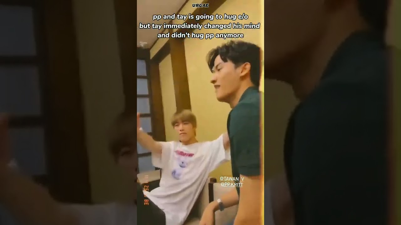 tay tawan tried to save his life cuz great wall of billkin is here #bkpp #billkin #ppkritt #taytawan