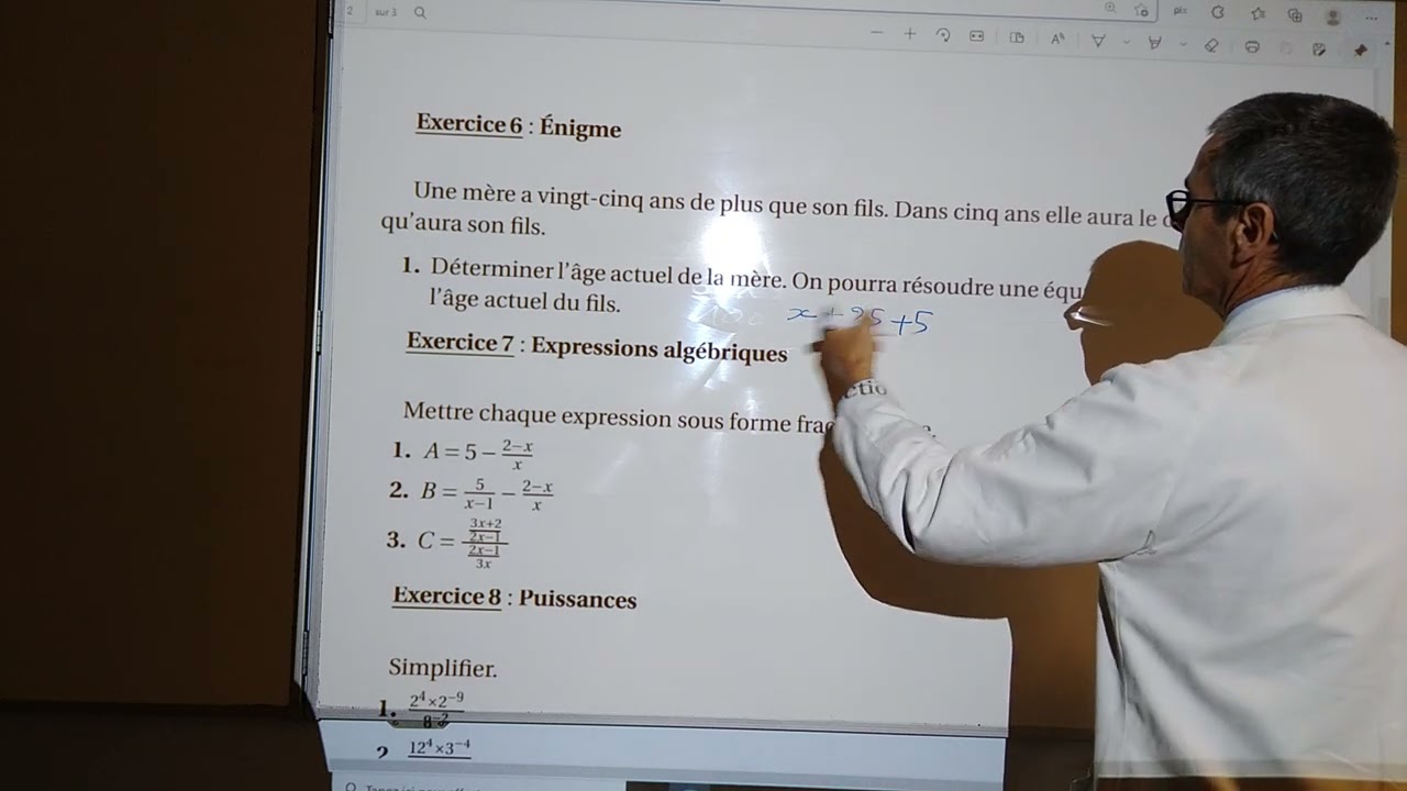 Prépération DS classe de seconde.