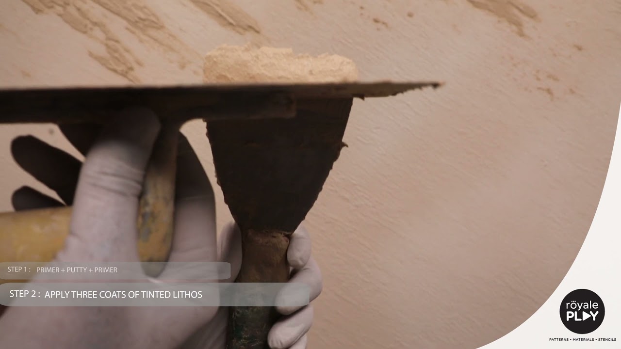 Royale Play Lithos Dune Beige Finish &ndash; application video Eng