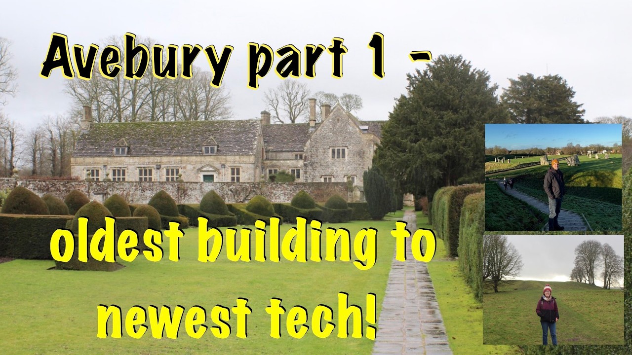 Taking motorhome to Avebury (World Heritage Site) part 1: Manor gdn, St James' church & quirky shops