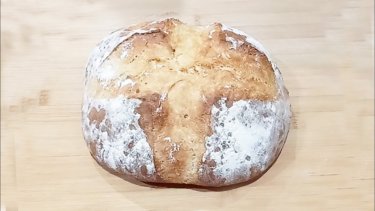 Pan casero sin apenas amasar, fácil, fácil.