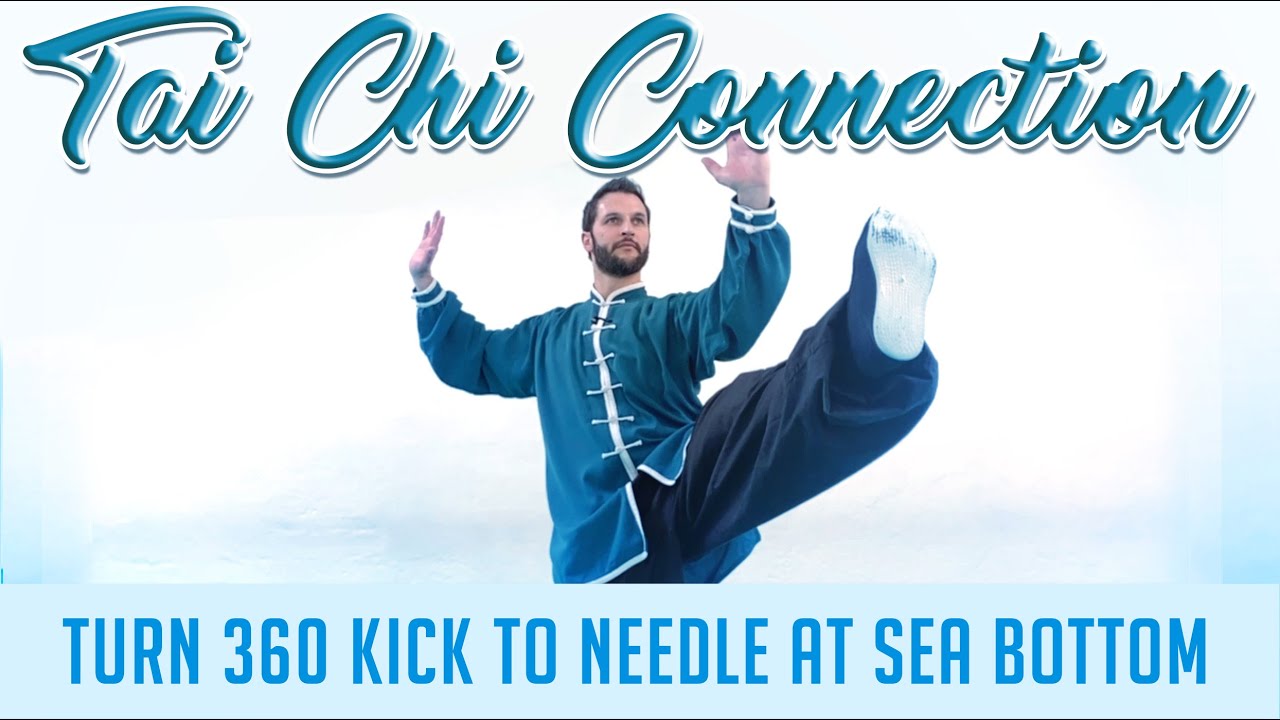 Tai Chi Connection - 360 Turn and Kick to Needle at Sea Bottom