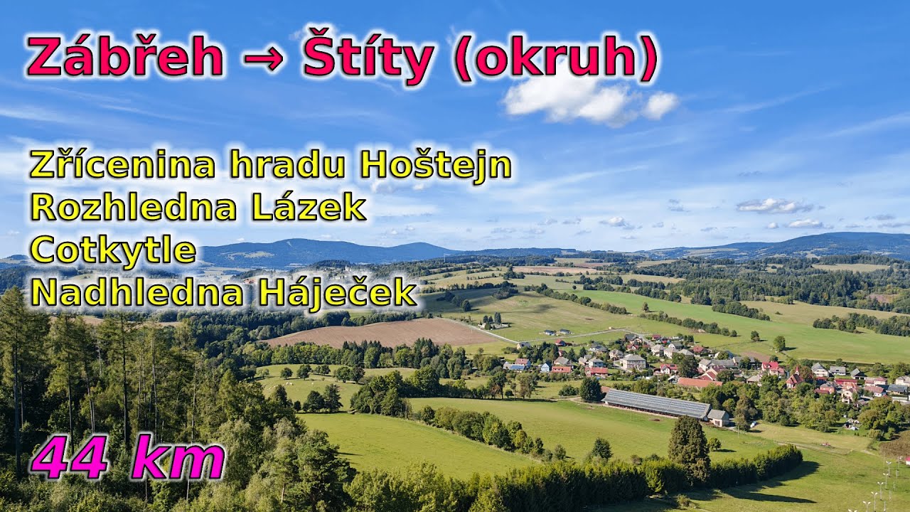 C86 Zábřežská vrchovina (okruh Zábřeh - Štíty a zpět) [44 km]