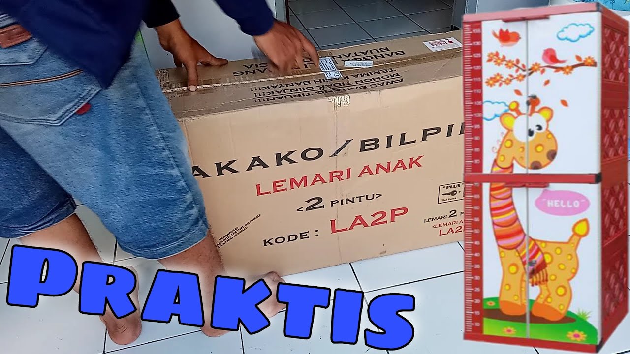 Cara Pasang Lemari Anak AKAKO/BILPIN || Lemari Plastik || Tutorial