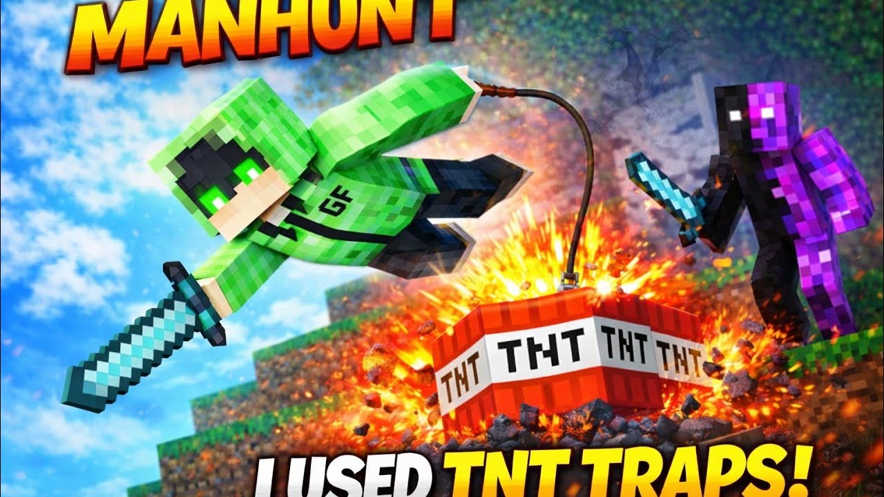 Minecraft Manhunt 1vs1 😳
