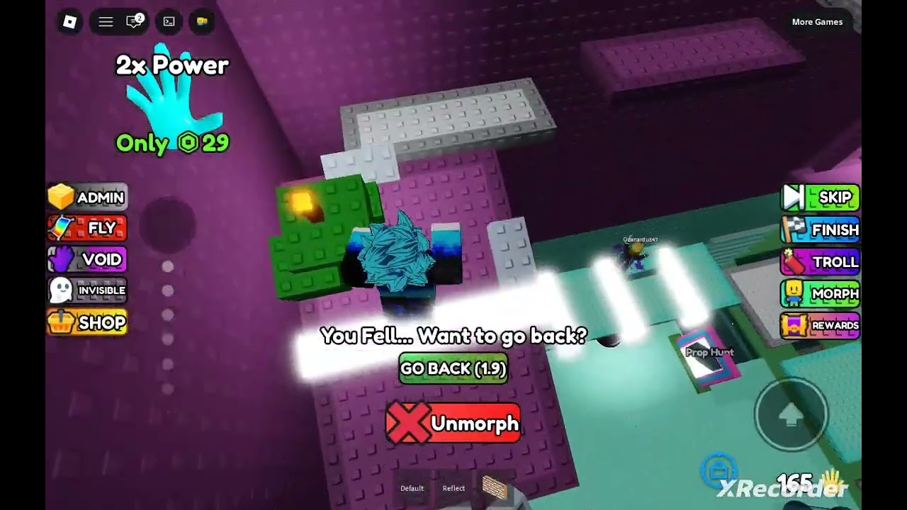 Day 1 Of Morphing Paogamer61745 On Roblox 