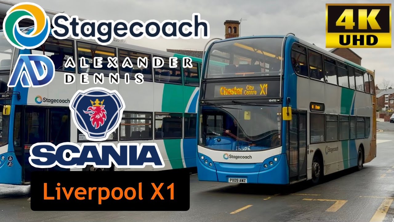 [Stagecoach Bus Merseyside: X1 Chester to Liverpool via Outlet & Rock Ferry] Enviro400 Scania N230UD