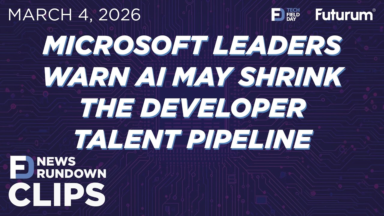 CLIP #TFDRundown - Microsoft Leaders Warn AI May Shrink the Developer Talent Pipeline