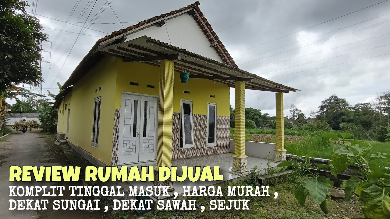 Review Rumah Dijual MURAH , Cocok Untuk Keluarga Kecil, Dekat Sungai dan Persawahan 