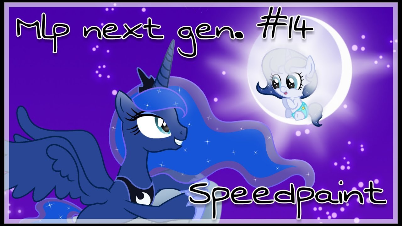 Mlp next gen #14 Speedpaint (Moon Gift)